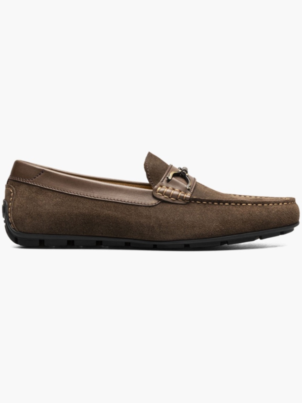 Mens Florsheim Moc Toe Bit Driver in Brown Suede. 13410 245